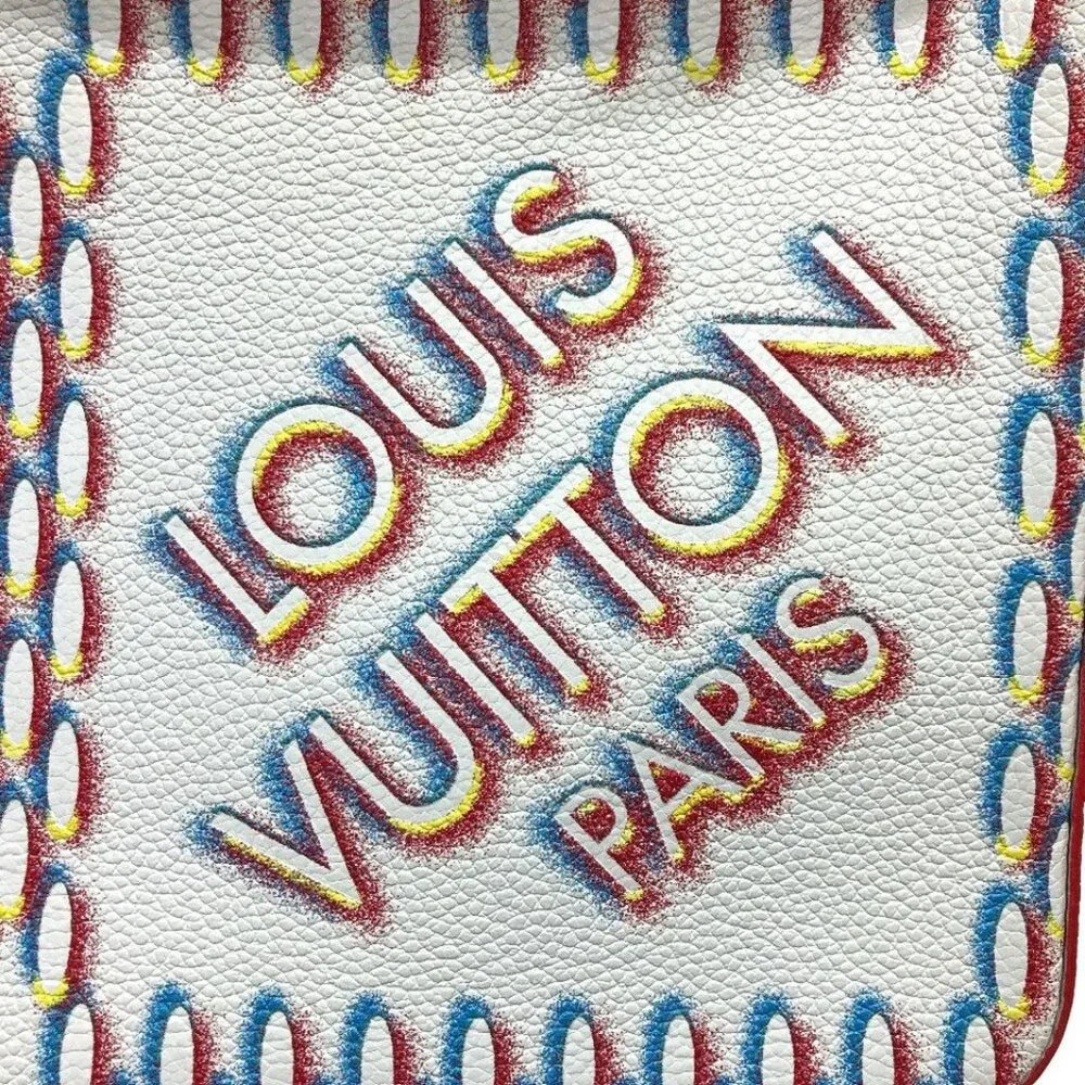 Auth LOUIS VUITTON M20665 damier giant spray Trio-Messenger Bag Shoulder Bag
